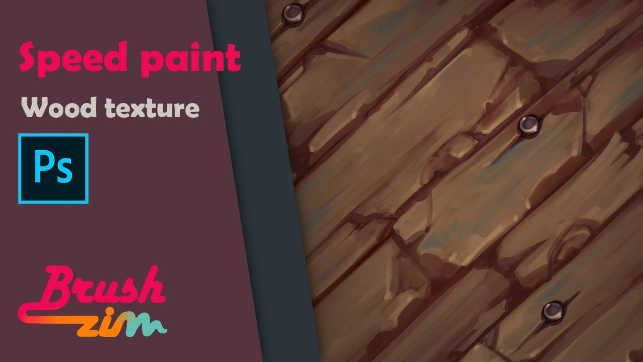 Wood texture Speed paint