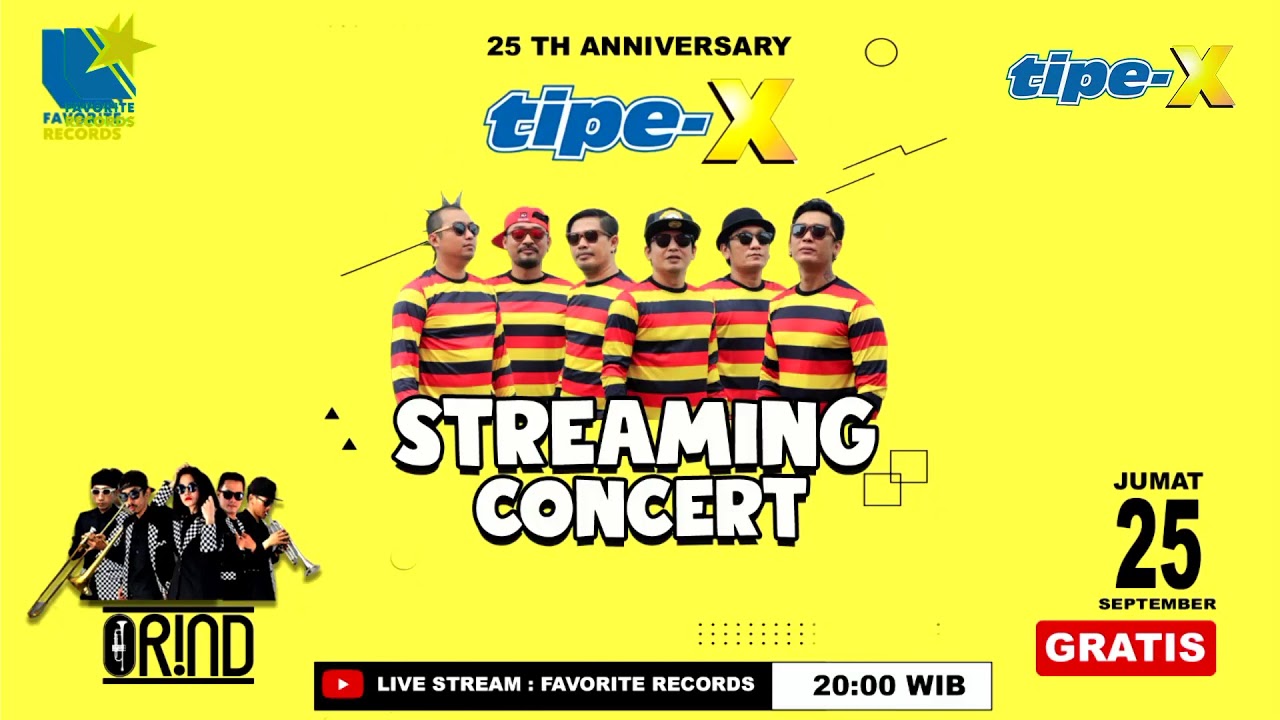 Tipe-X 25th Anniversary Streaming Concert