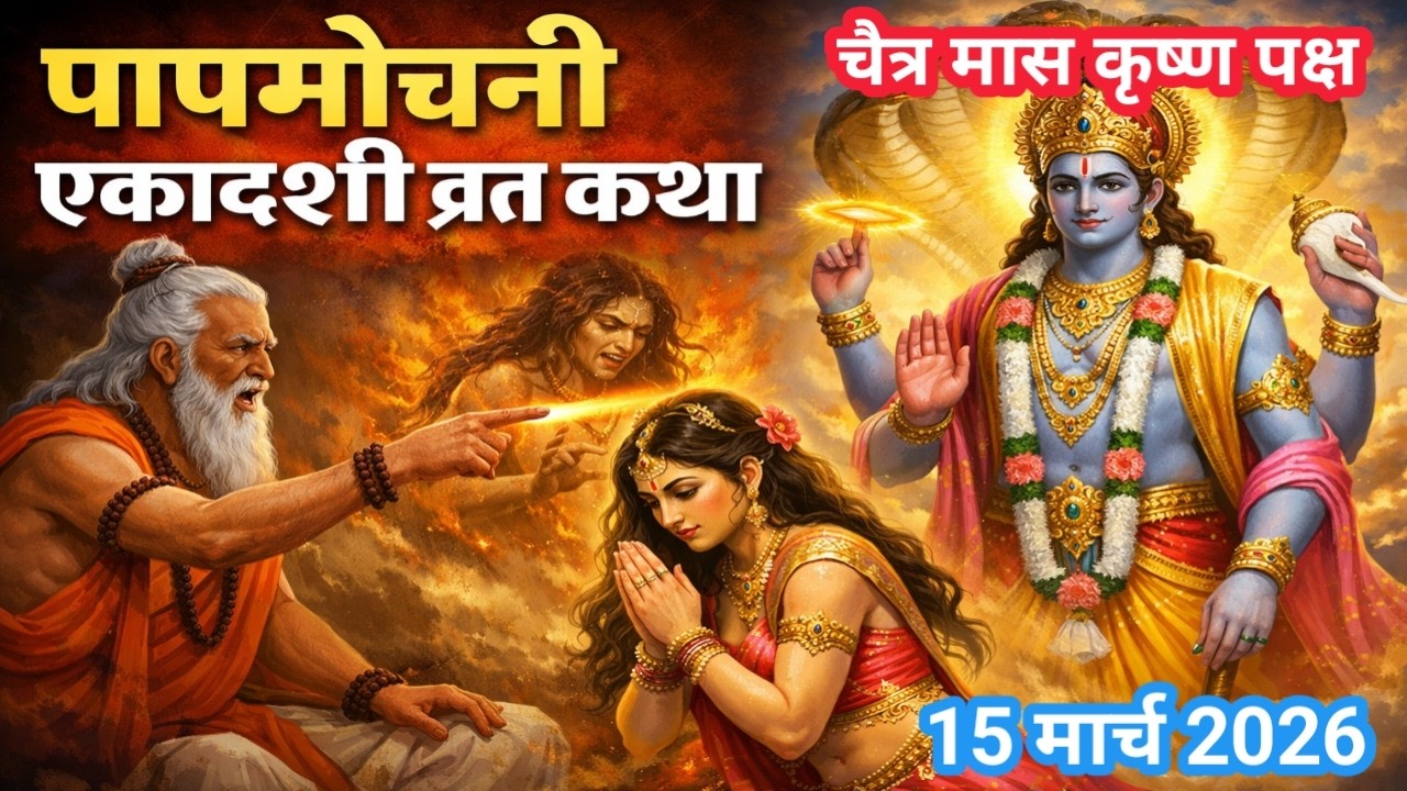 पापमोचनी एकादशी व्रत कथा 2026 | Papmochani Ekadashi Vrat Katha | Ekadashi Ki Kahani | Vishnu Katha
