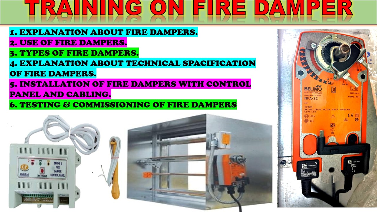 Chapter-1 explanation about fire damper| Training on fire dampers by HVAC World 