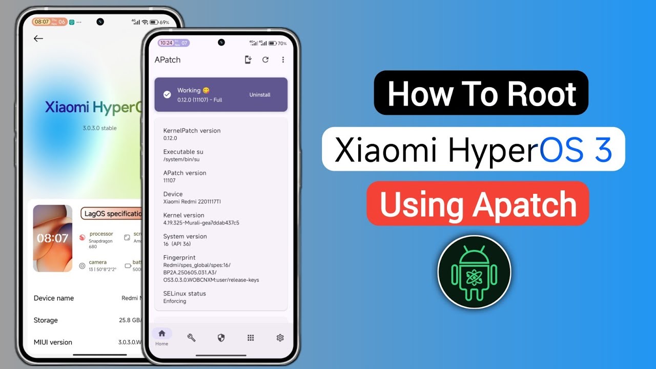 How To Root Xiaomi HyperOS 3 using Apatch 