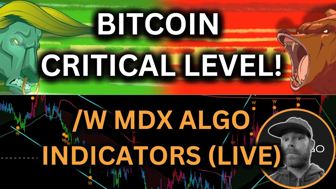 BITCOIN MORE UPSIDE SOON?! 📈 MAKE OR BREAK LEVEL /w MDX ALGO INDICATORS (Live) CRYPTO SCALPING