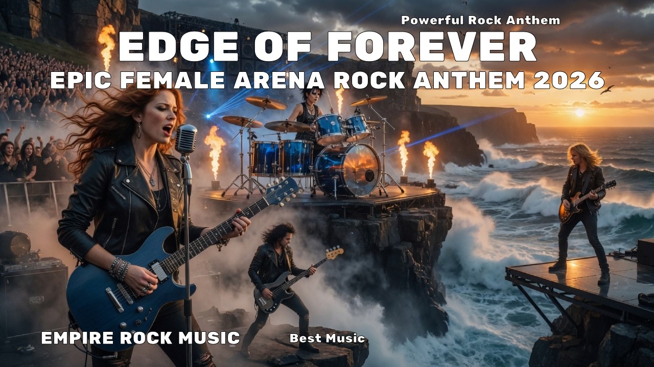 Edge Of Forever 🌊🔥 | Epic Female Arena Rock Anthem 2026 | Empire Rock Music