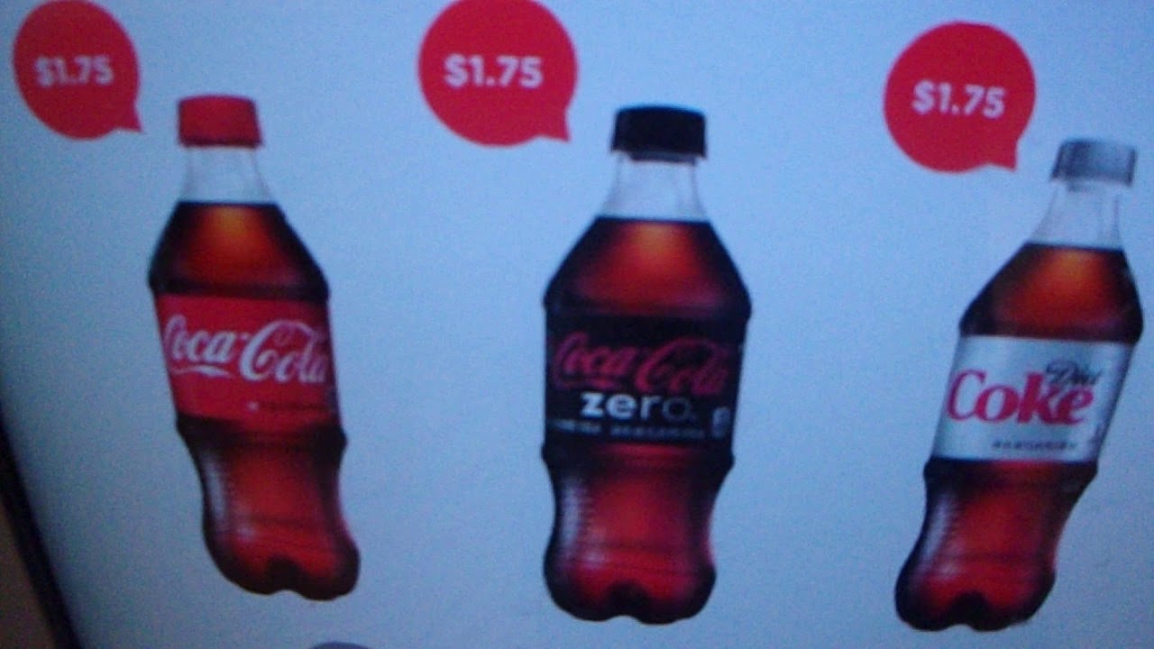 Royal Vendor Touch Screen (Coca-Cola) Vending Machine At Valencia Mall - Santa Clarita, CA USA