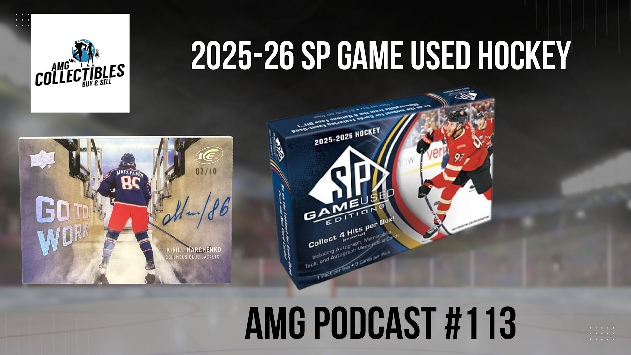 Хоккейные карточки сезона 2025-26, использованные в играх - Подкаст AMG Collectibles #113