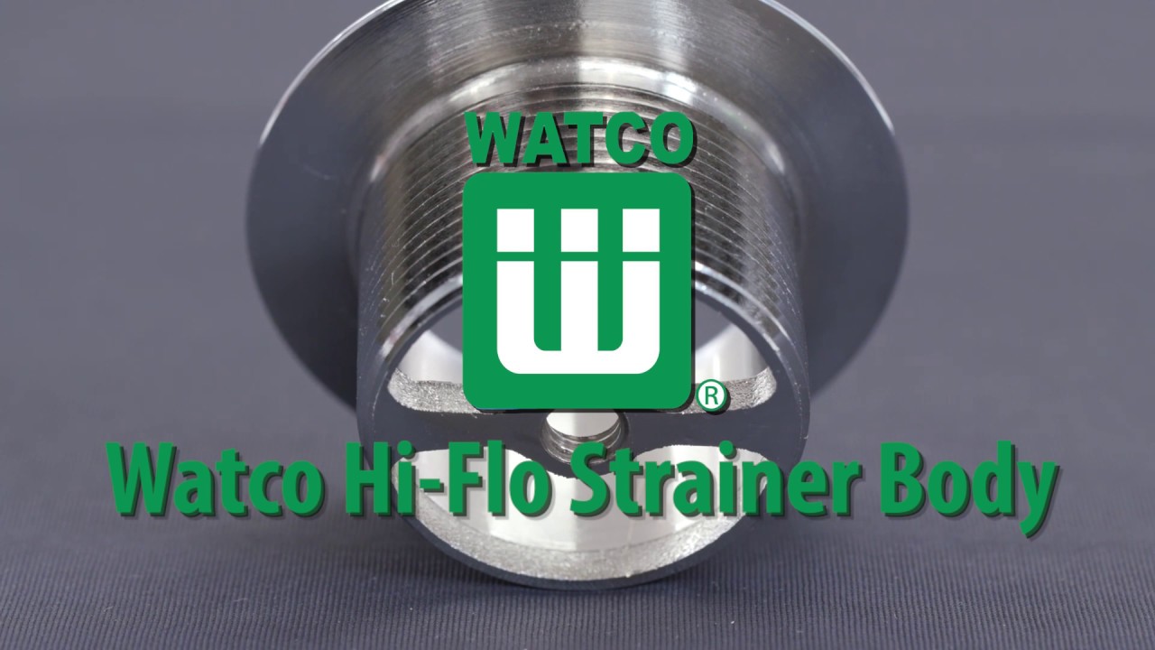 Watco Hi-Flo Strainer Body and Overflow Faceplate