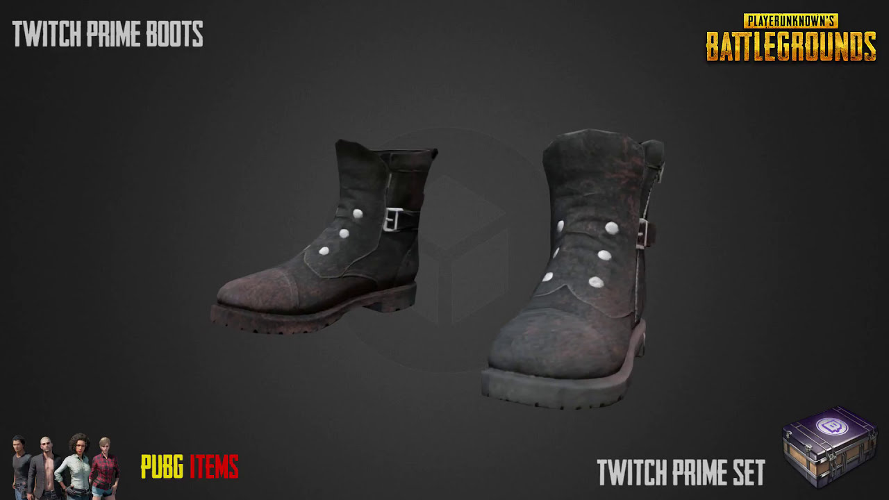Twitch Prime Boots | PUBG Item Showcase