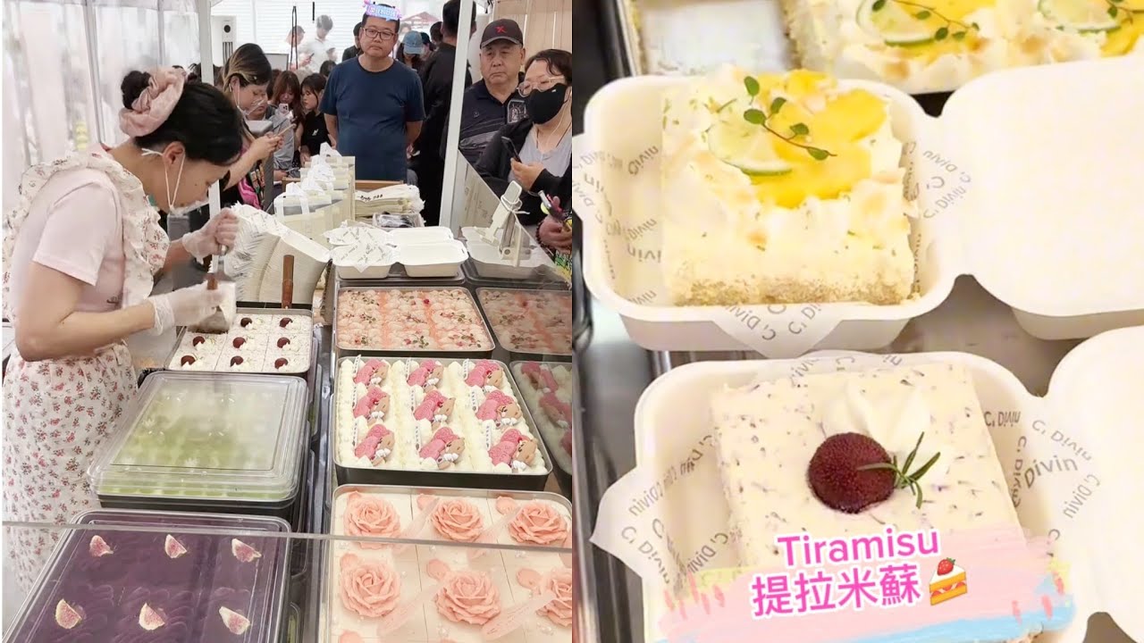 擺攤賣提拉米蘇，5月18日PART3挑戰賣出720塊Tiramie🍰#蛋糕 #小吃#food #夜市#cake#美食#streetfood #eat#cakedecorating#街头美食