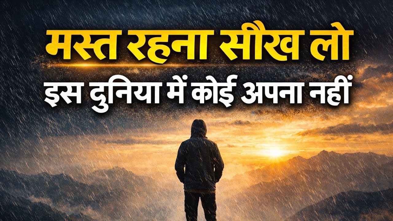 मस्त रहना सीख लो, कोई नहीं अपना | Best Motivational Speech in Hindi | Life Changing Motivation 2026