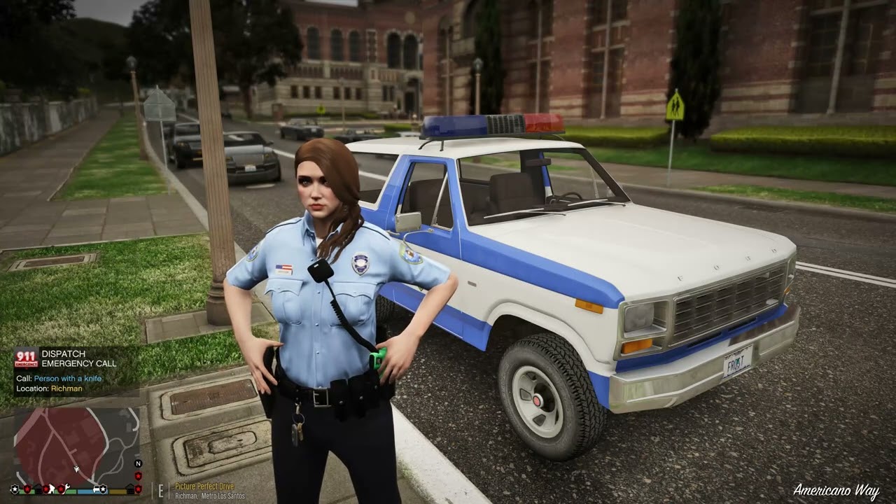 Gta 5 LSPDFR Playing As a Raccoon State University Police - Retro Bronco Patrol