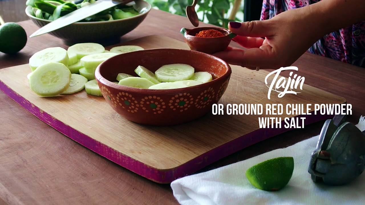 Mexican Cucumber Snack | Pepinos Con Chile y Limon