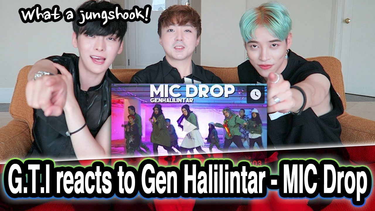*REAKSI* Artis Korea Gen Halilintar / Korean reacts to Gen Halilintar - MIC Drop MV // 인도네시아 리액션