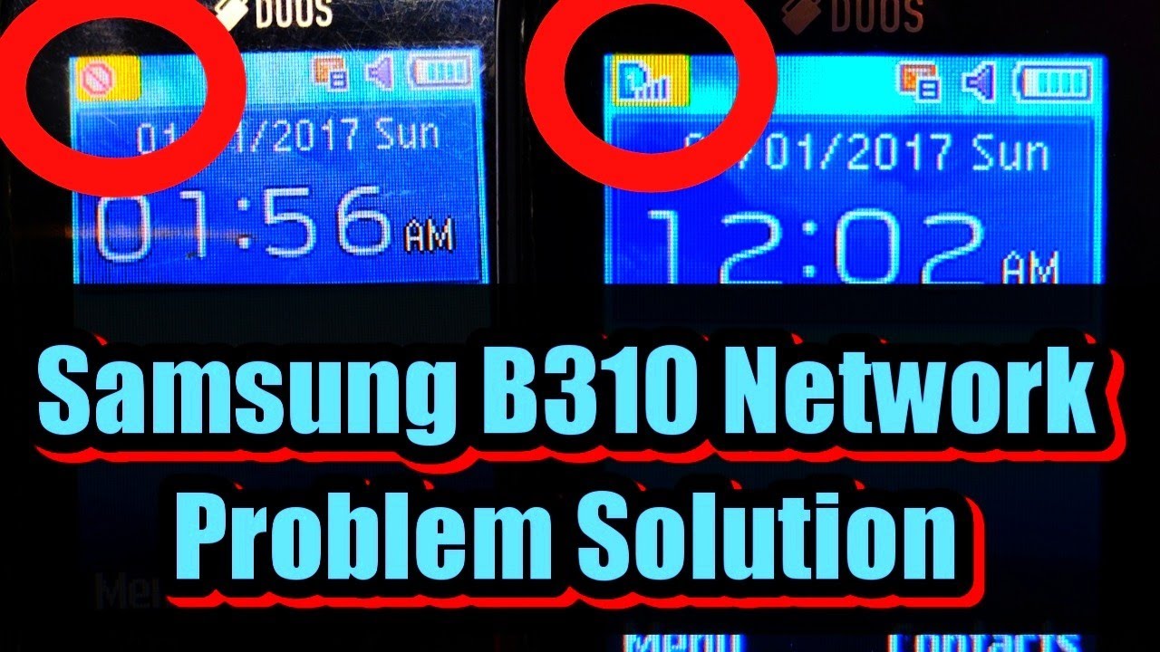 samsung b310e network problem solution || No Service Problem Solution