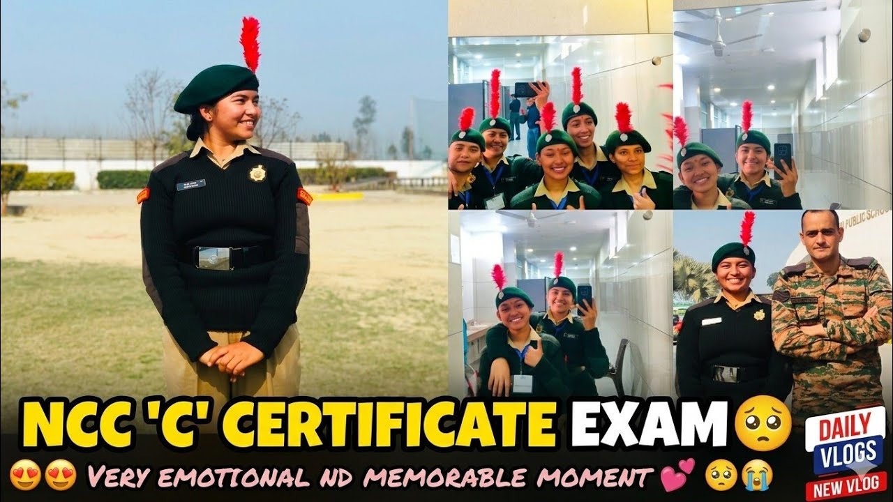 NCC 'C' Certificate exam 🥺 Ncc life is the best life🤐#vlog#subscribe #longvlog #ncc_army#nccexam2026