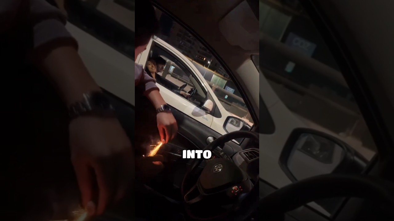 Man's Firecracker Prank Backfires in His Own Car! 😂🚗💥