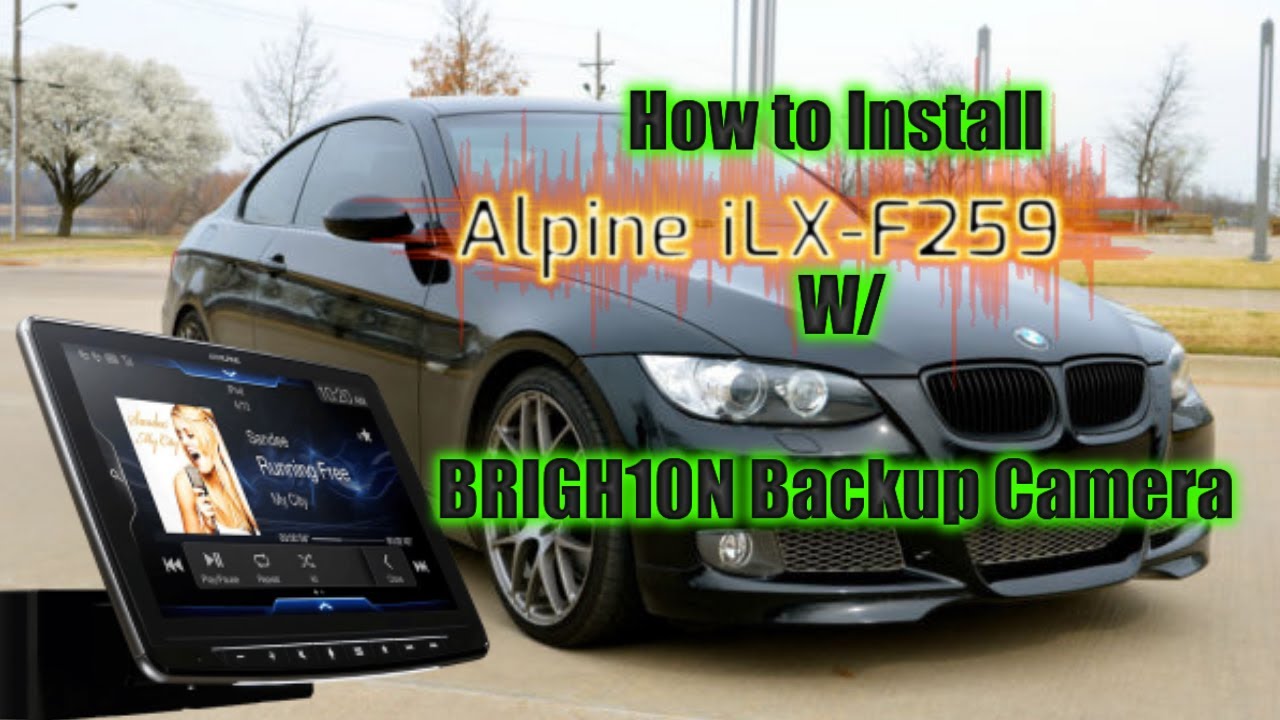 Bmw 335i Coupe Alpine iLX-F259 Halo9 Apple Carplay Android Auto BRIGH10N Backup Camera