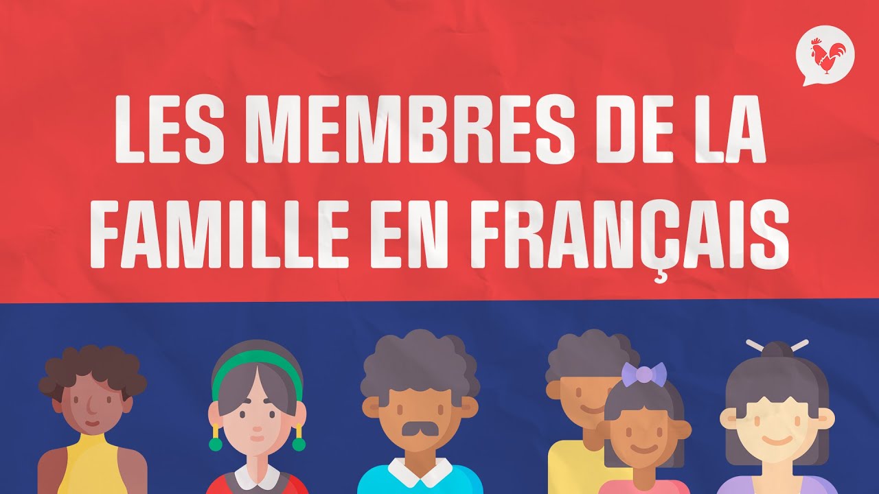 Os membros da família em francês