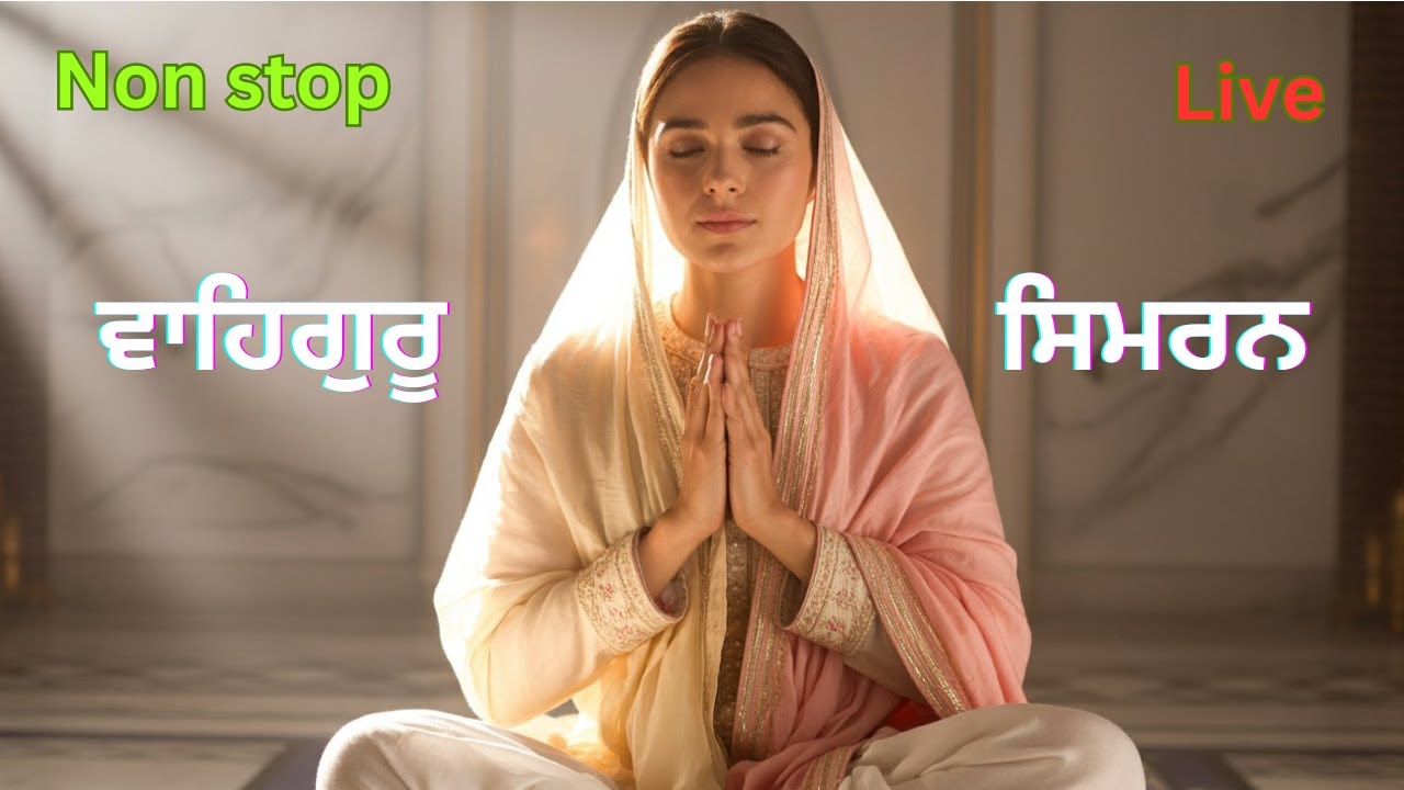 LIVE 24x7 Non Stop Waheguru Simran | Soothing Satnam Waheguru Simran Chanting | Punjabi Devotional