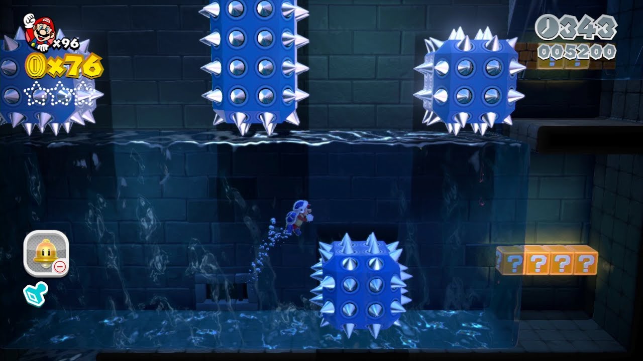 【スーパーマリオ3Dワールド】クッパ-5「すいすい水エレベーター」