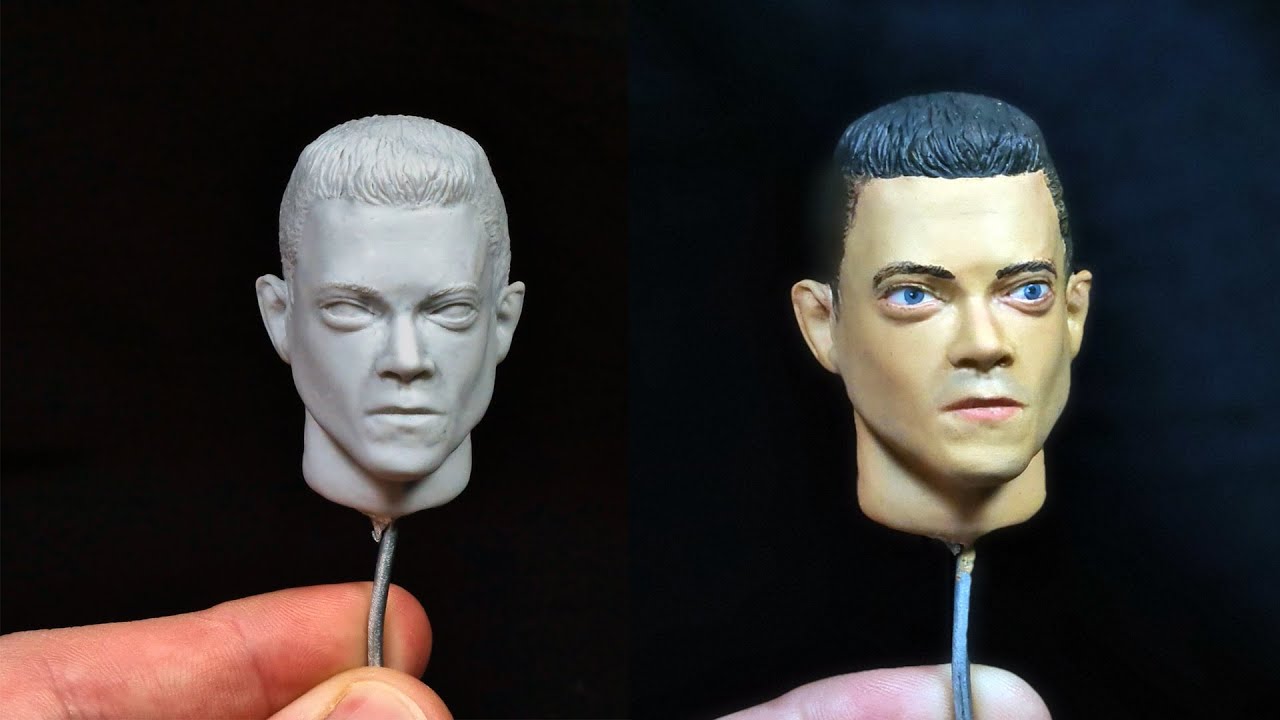 Making Rami Malek's Head In Polymer Clay - Likeness Sculpting