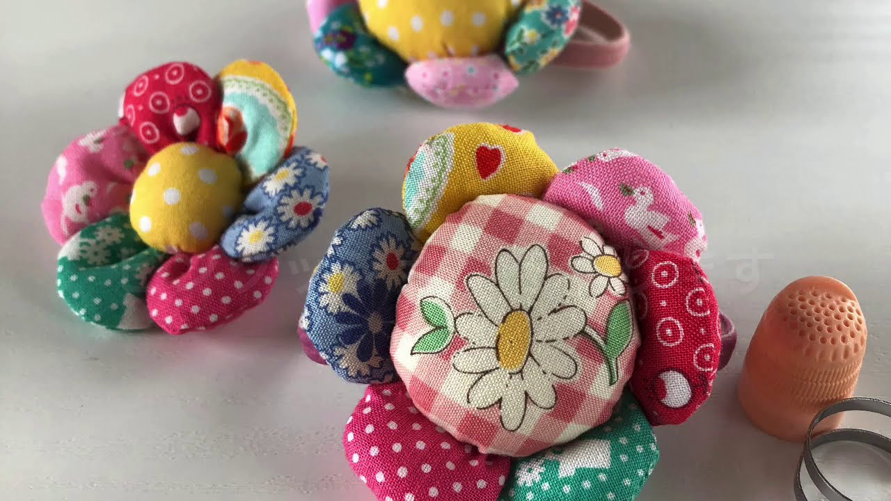 手首に付けて便利に使えるピンクッションの作り方