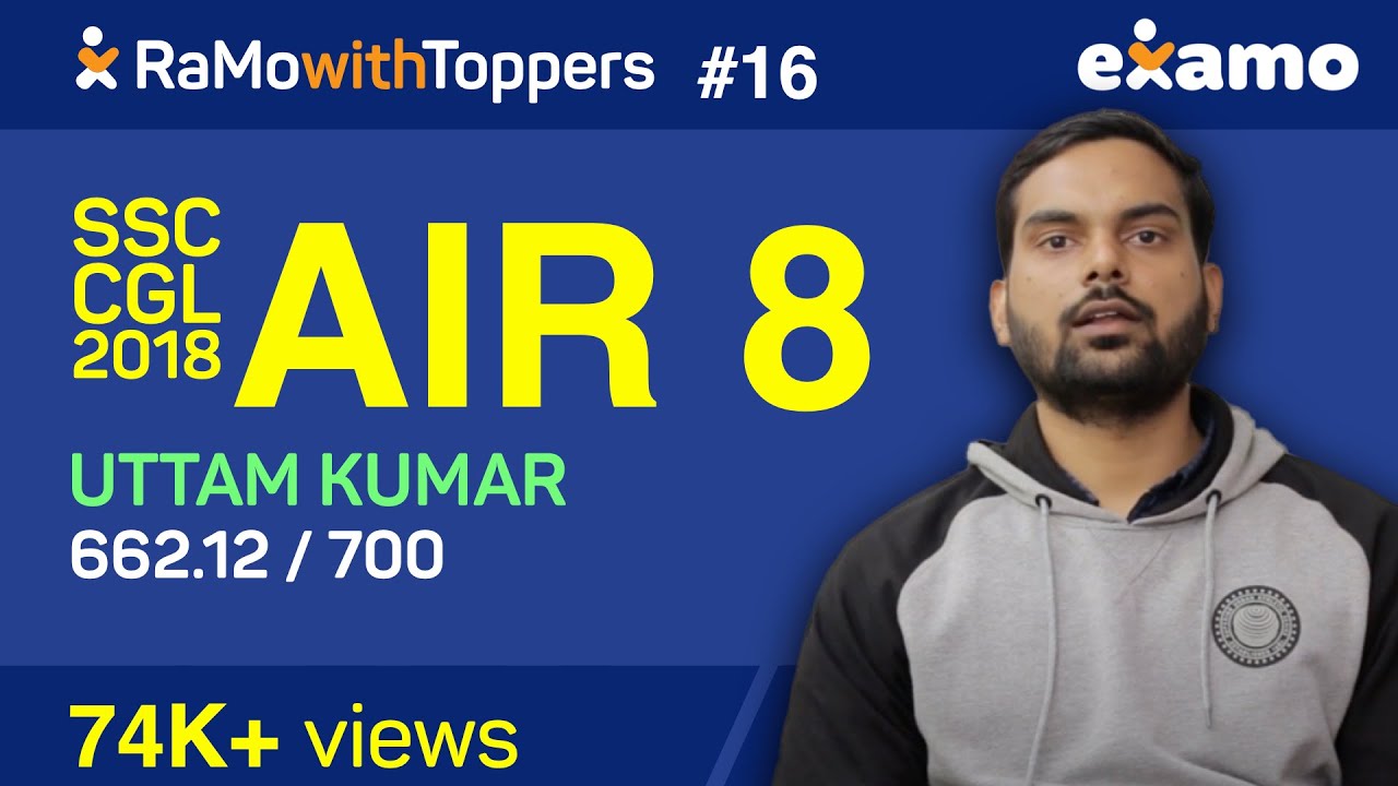 RwT E16 -  Uttam Kumar AIR 8 - SSC CGL 2018 (183/200 Tier2 Maths) Full Interview with RaMo