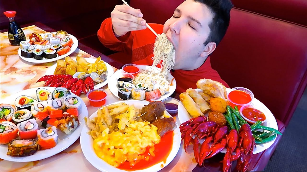 Massive American Buffet &bull; All You Can Eat &bull; MUKBANG