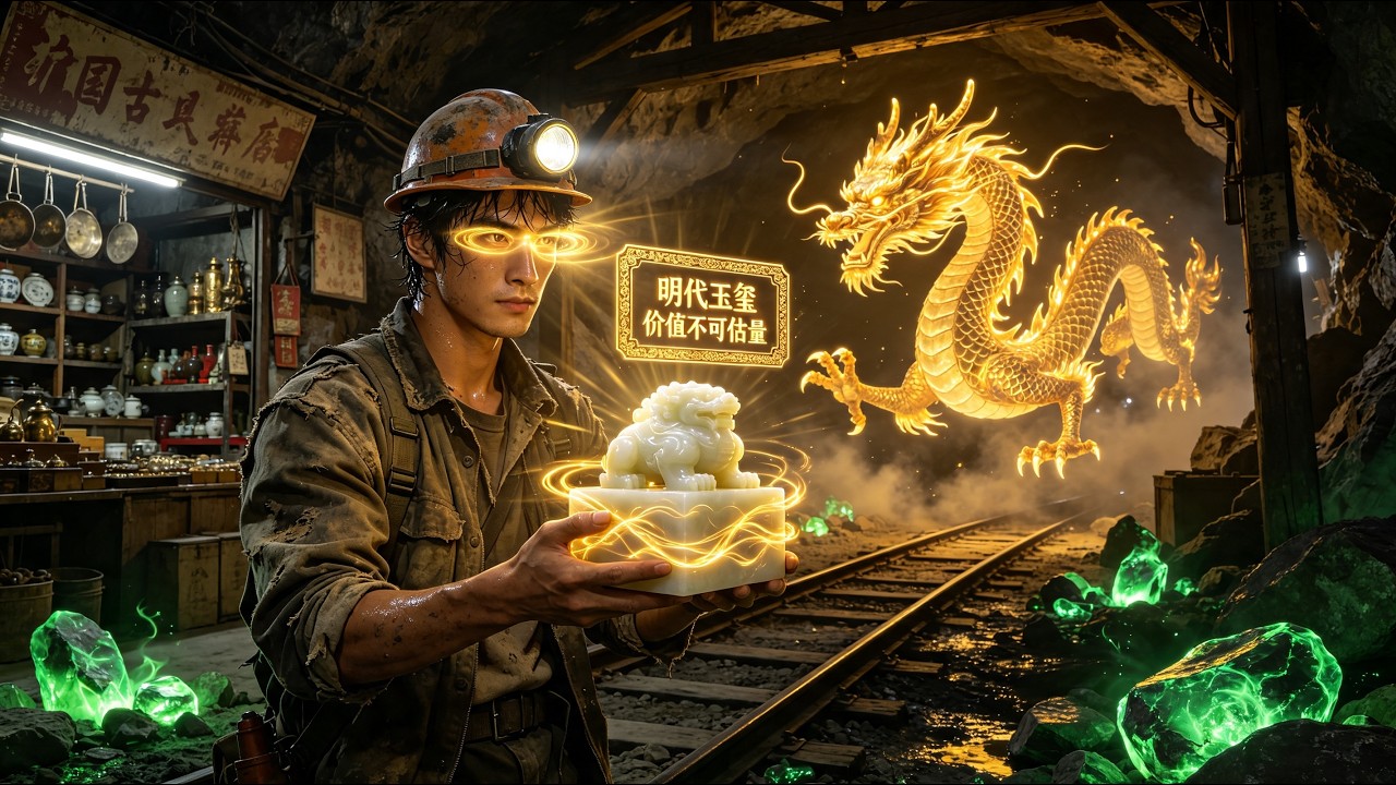 🔥礦洞遇險血染龍璽，礦工覺醒鑑寶神眼，看透所有物件價值，逆襲成鑑寶傳奇！