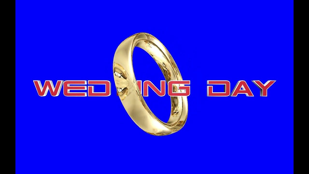 Wedding day - footage chroma key - SD