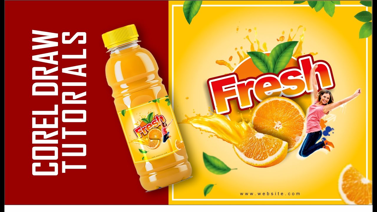 product packaging design in coreldraw tutorial