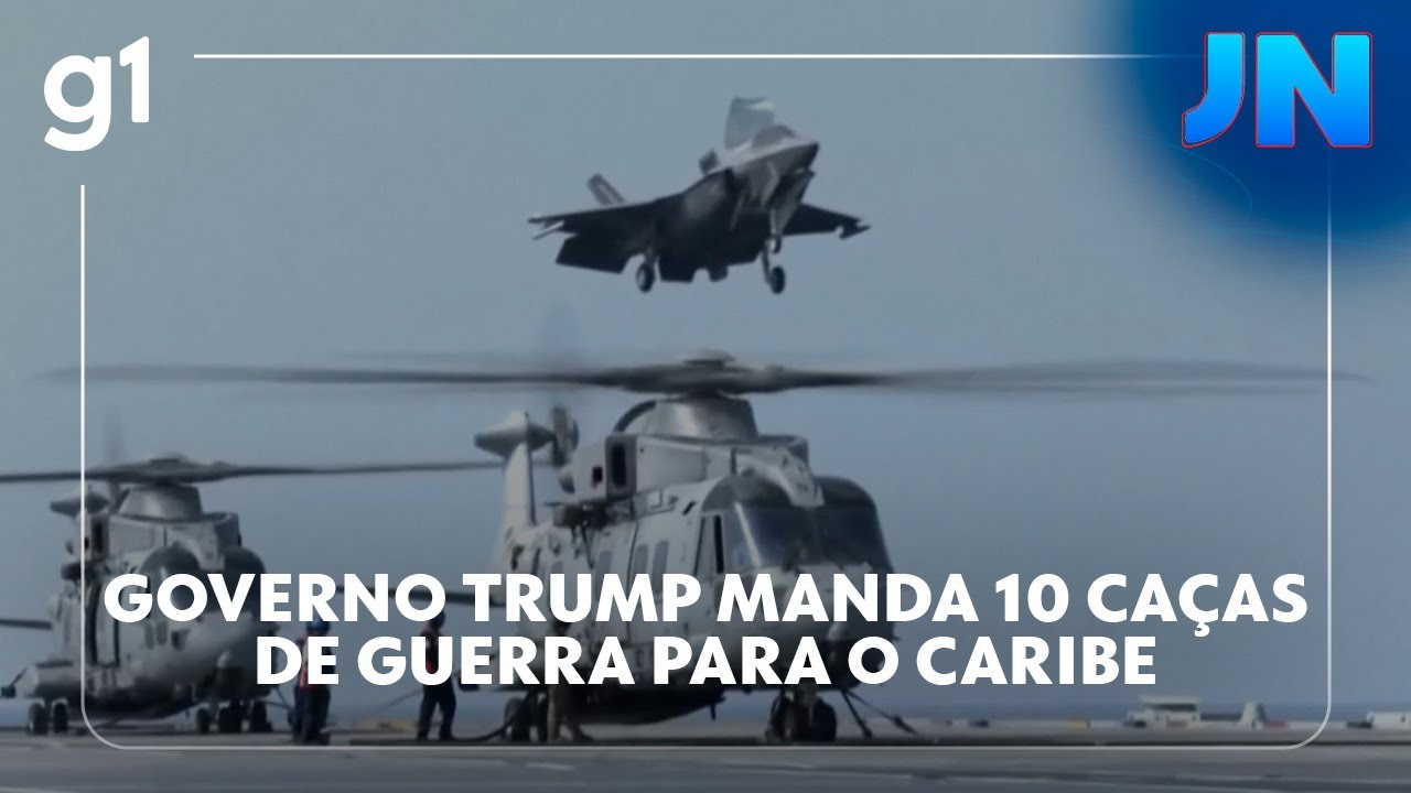 JN: Governo Trump manda 10 caças de guerra para o Caribe e aumenta a tensão com a Venezuela