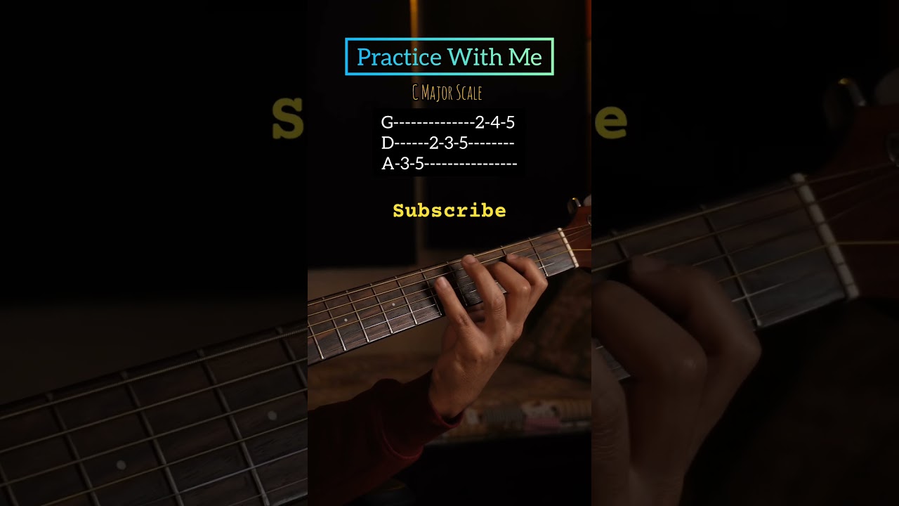 Master the C Major Scale on Guitar | Play Along Practice Video!