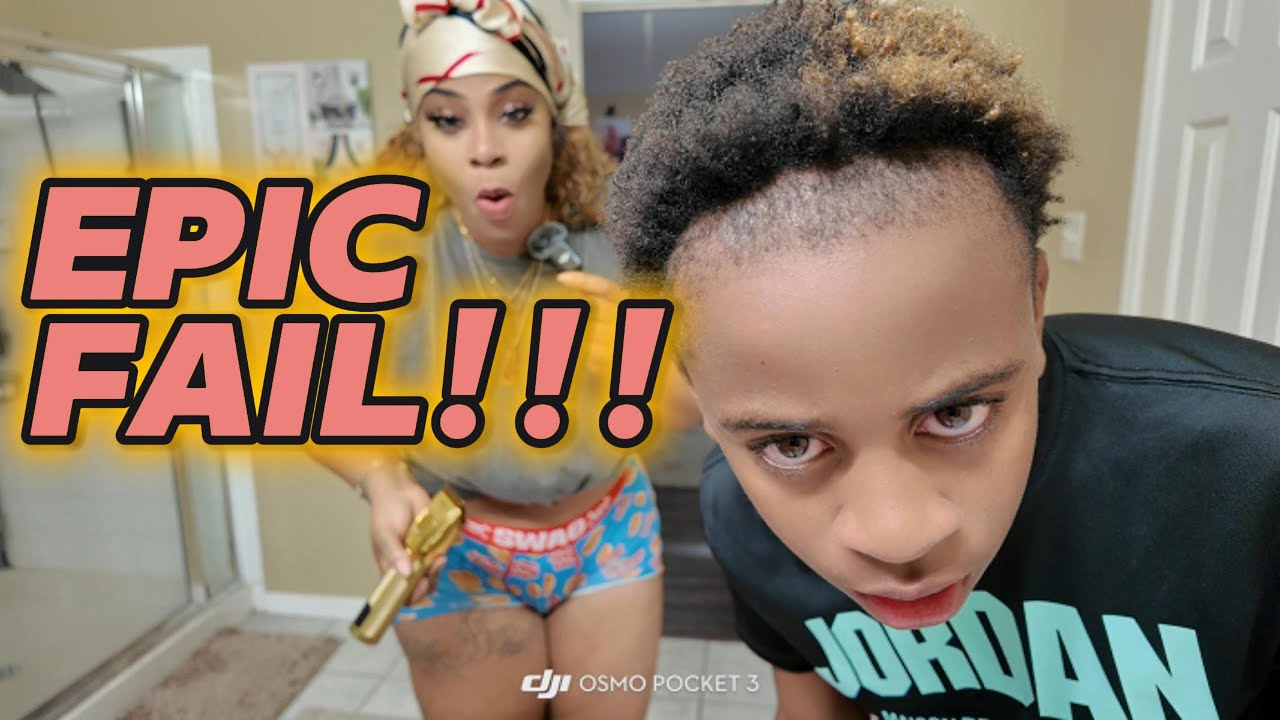 I CUT MY SON'S HAIR FOR THE FIRST TIME!!!! HAD TO DRAG HIM *FUNNY*