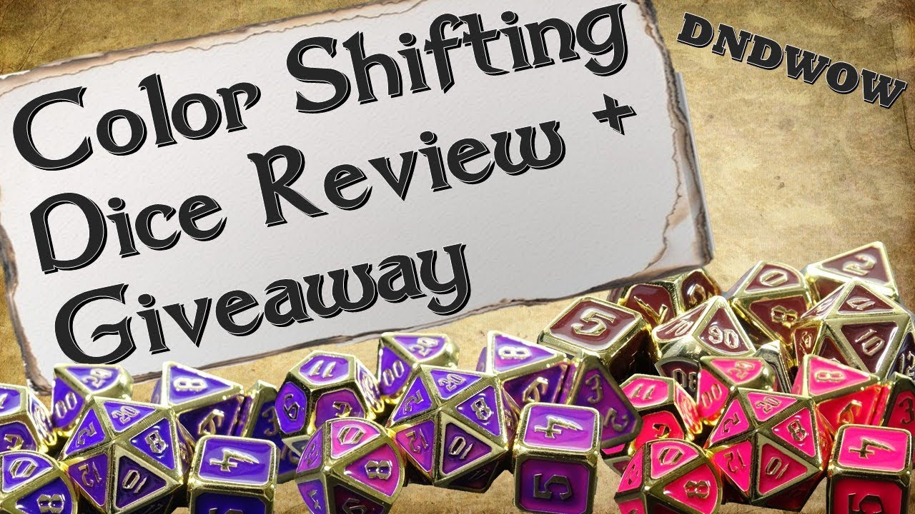 Metal Color Shifting Dice Review + Giveaway | DNDWOW