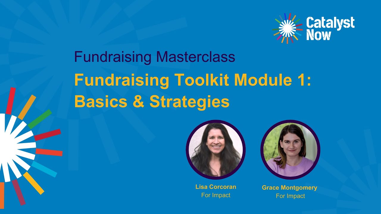 Fundraising Masterclass: Fundraising Toolkit Launch - Basic and Strategies