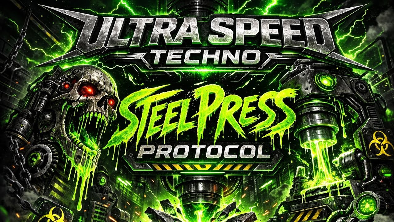ULTRA SPEED TECHNO 182 BPM 🔥| Steel-Press Protocol ( Titanium Bone Crusher ) 