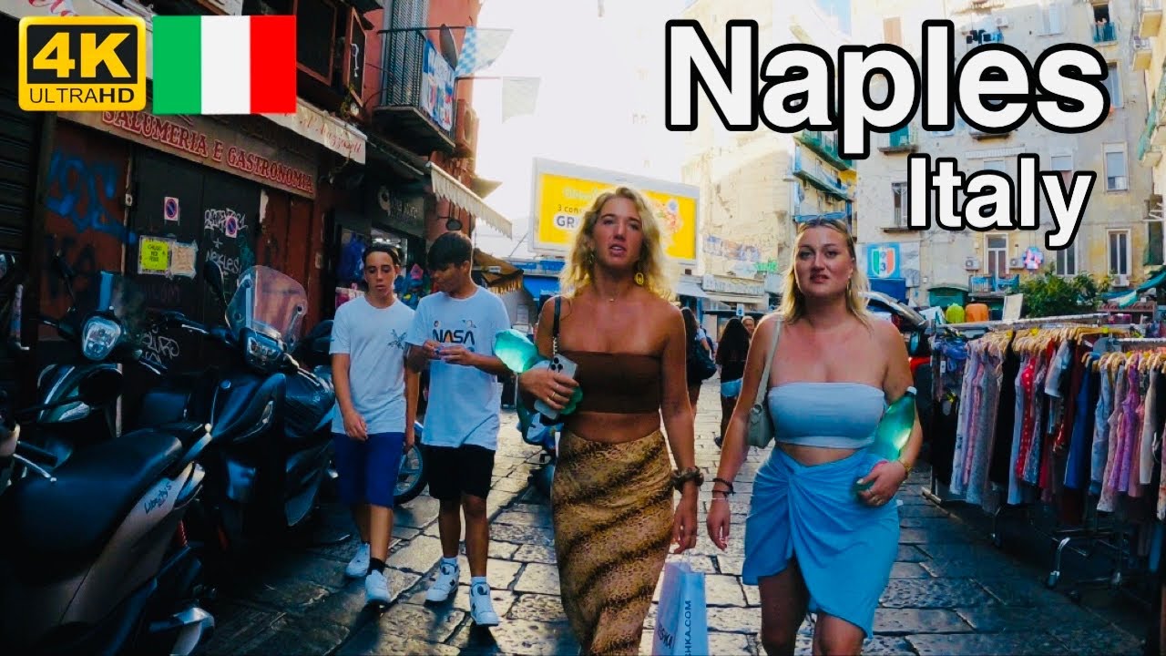 Walking Tour Naples Montesanto | Pignasecca Market | 2023 August |4K UHD #walkingtour_italy
