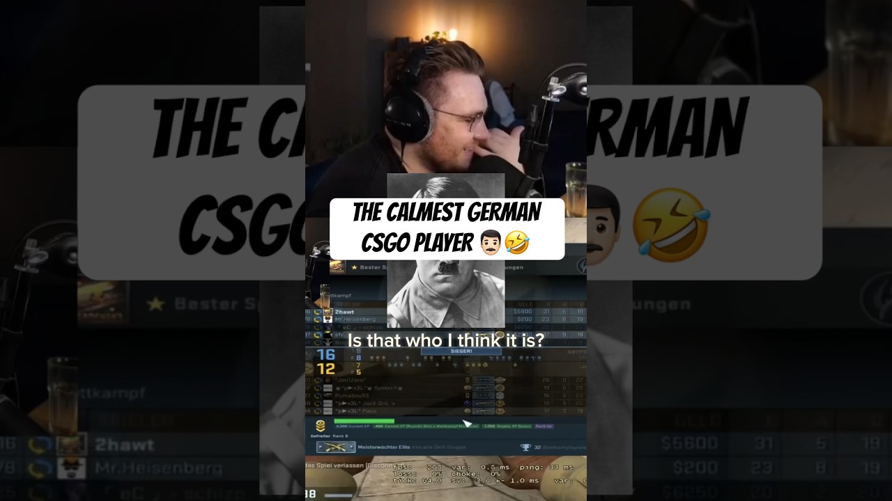 ohnePixel reacts to a German CSGO player RAGING during half time voice chat 🤣