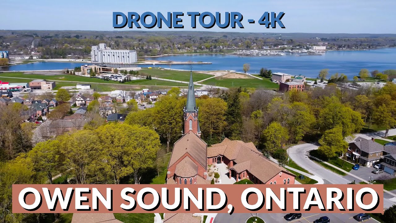 🌟 Owen Sound, Ontario Like You've Never Seen Before! 🌊✨ Stunning 4K Drone Views 🛩️