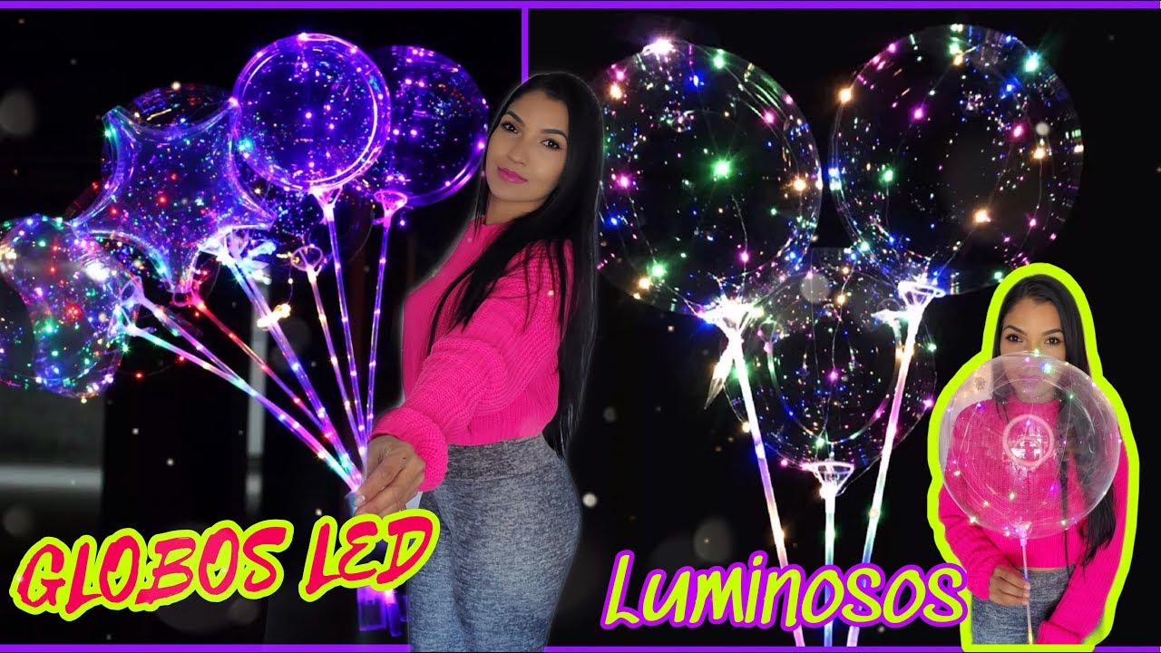 -DIY-GLOBO BURBUJA con LUZ LED//GLOBOS LED//How to make LED BUBBLE BALLOONS WITH MULTI-COLOR