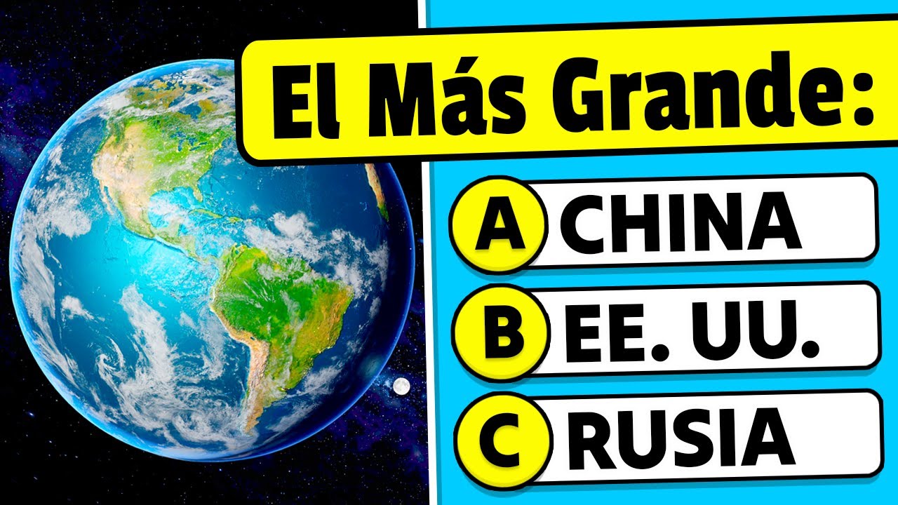 ¿Cuánto sabes de Geografía? 🌎🧠🤔 Trivia de Cultura General de Geografía