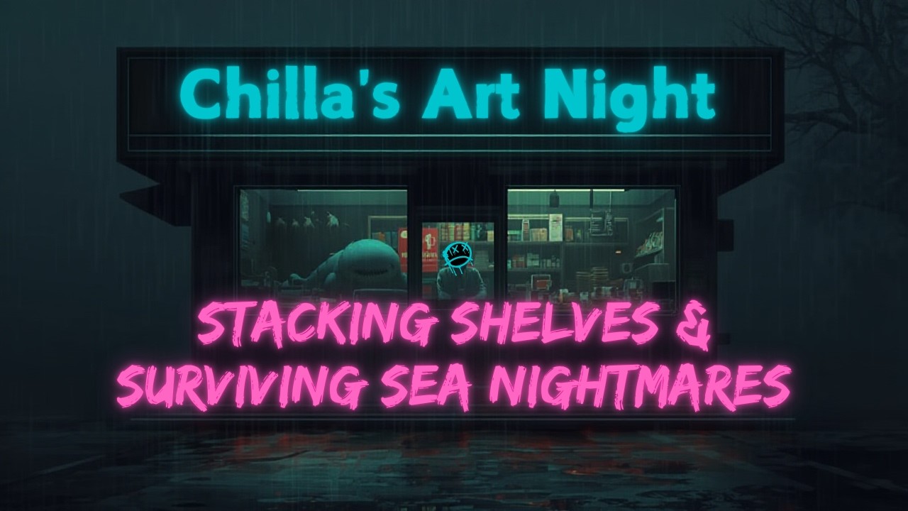 Chilla’s Art Night: Stacking Shelves & Surviving Sea Nightmares 😱🏪🐟