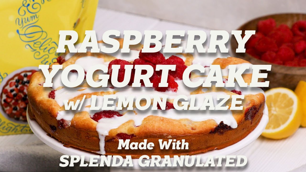 Raspberry Yogurt Cake w/ Lemon Glaze!
