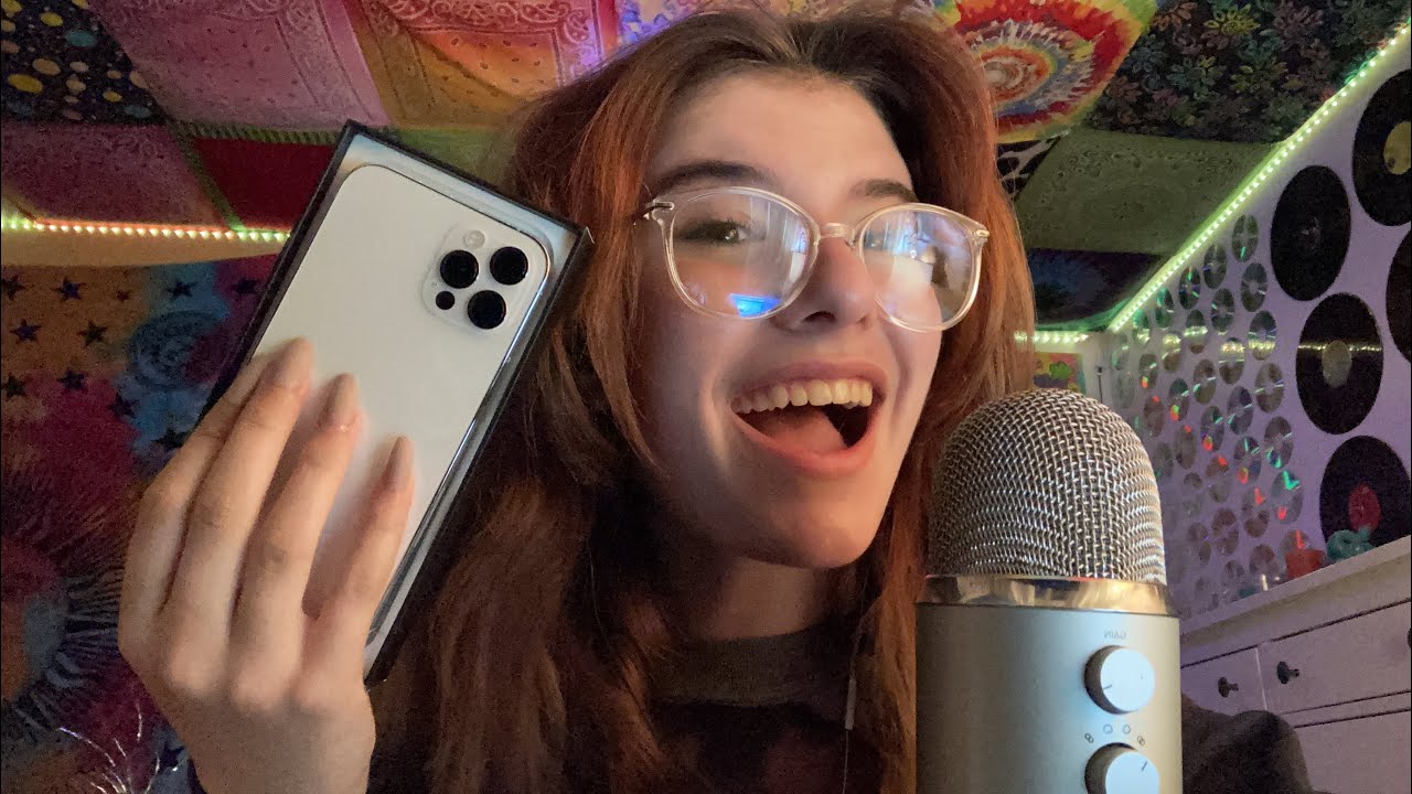 [ASMR] UNBOXING MY IPHONE 12 PRO (tapping+scratching)