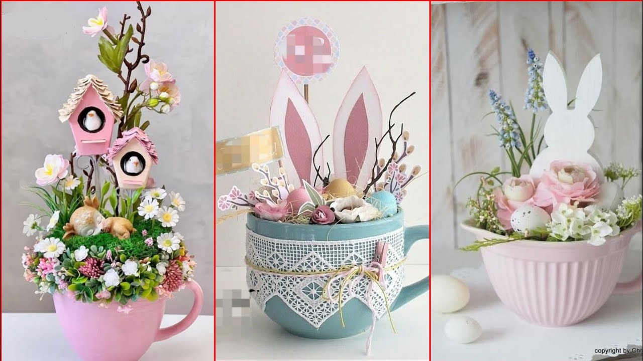 100+ Wounderful Easter Mug Centerpiece Ideas #diy #decoration #interior 