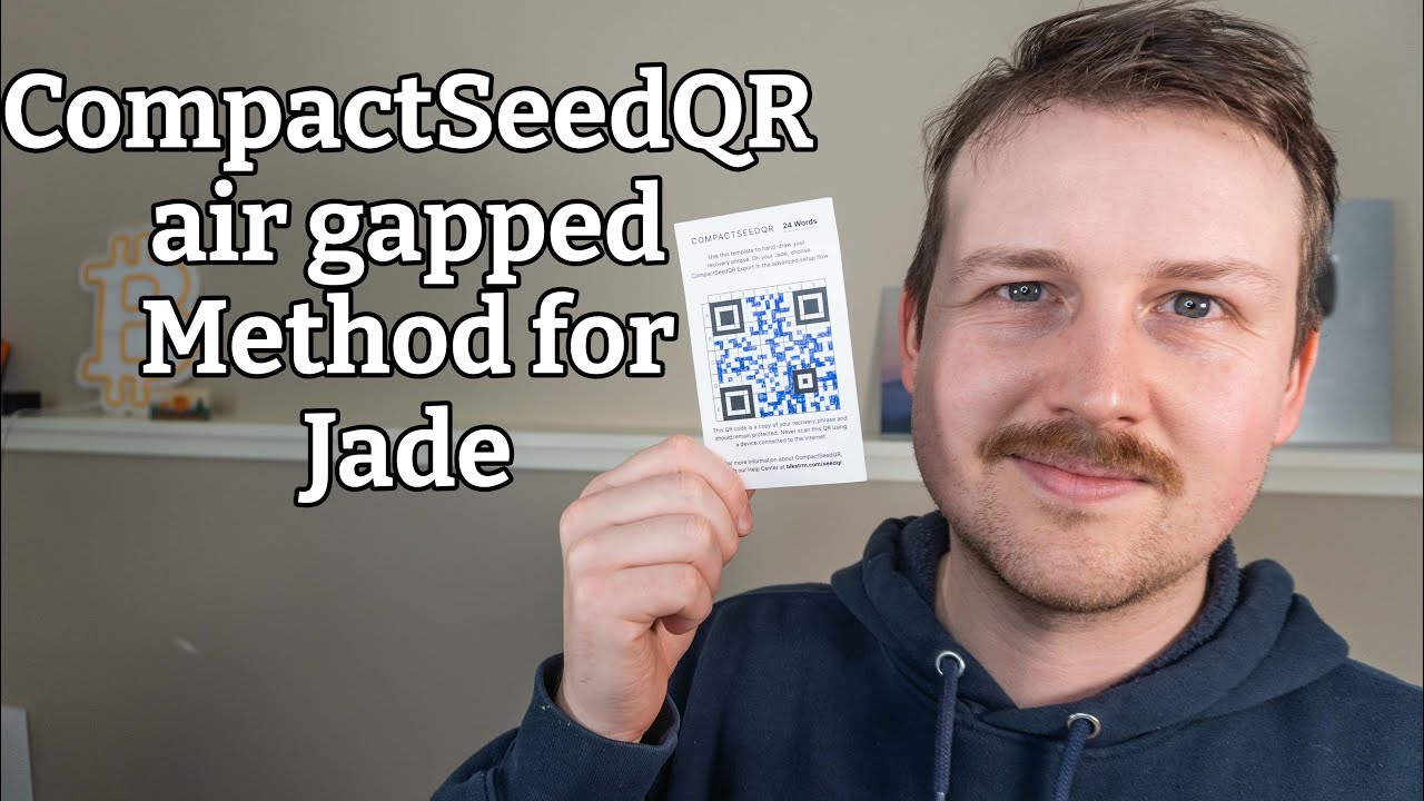 Сохраните свою сид-фразу в виде созданного вручную QR-кода с помощью CompactseedQR и blockstream ...