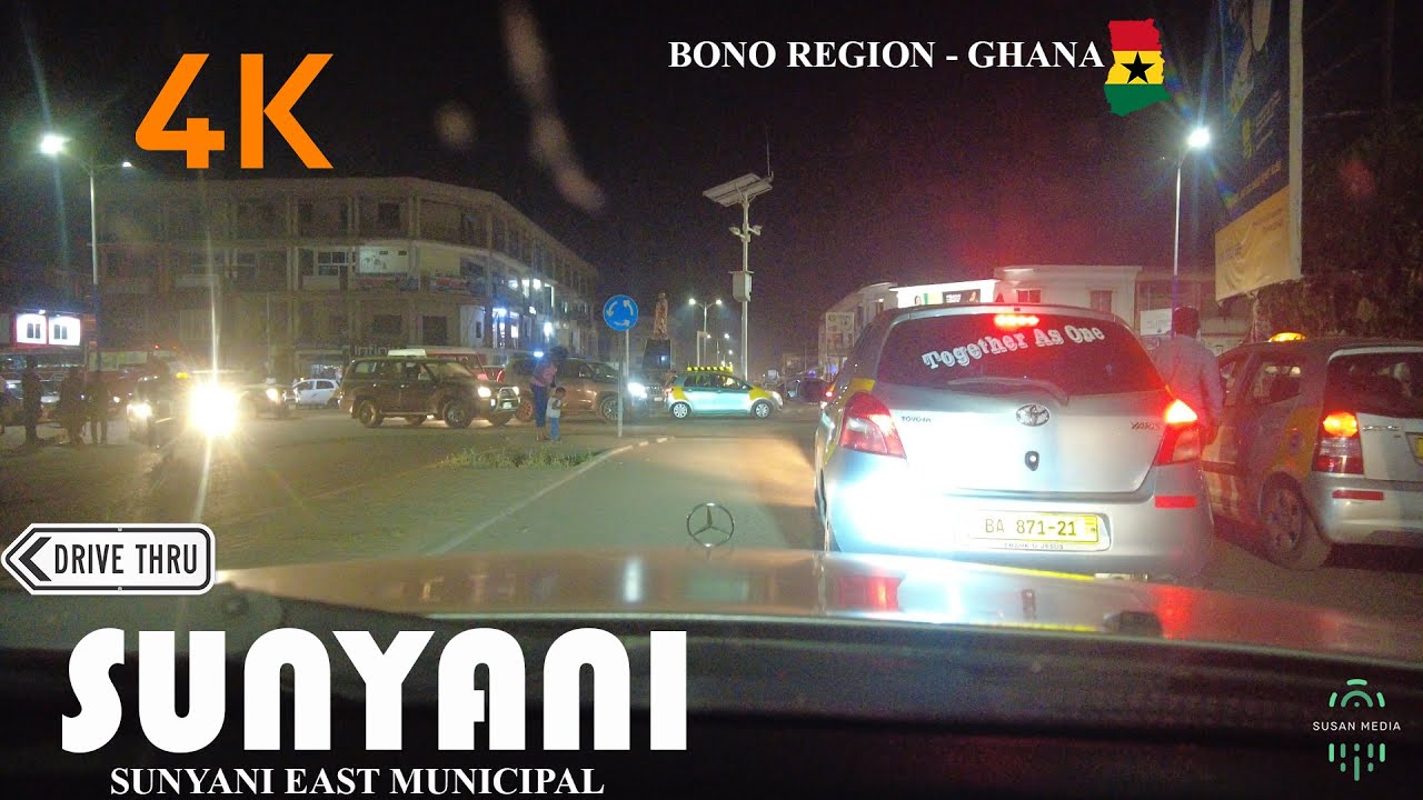 Sunyani Evening Drive from Abesim Bono Region Ghana 4K