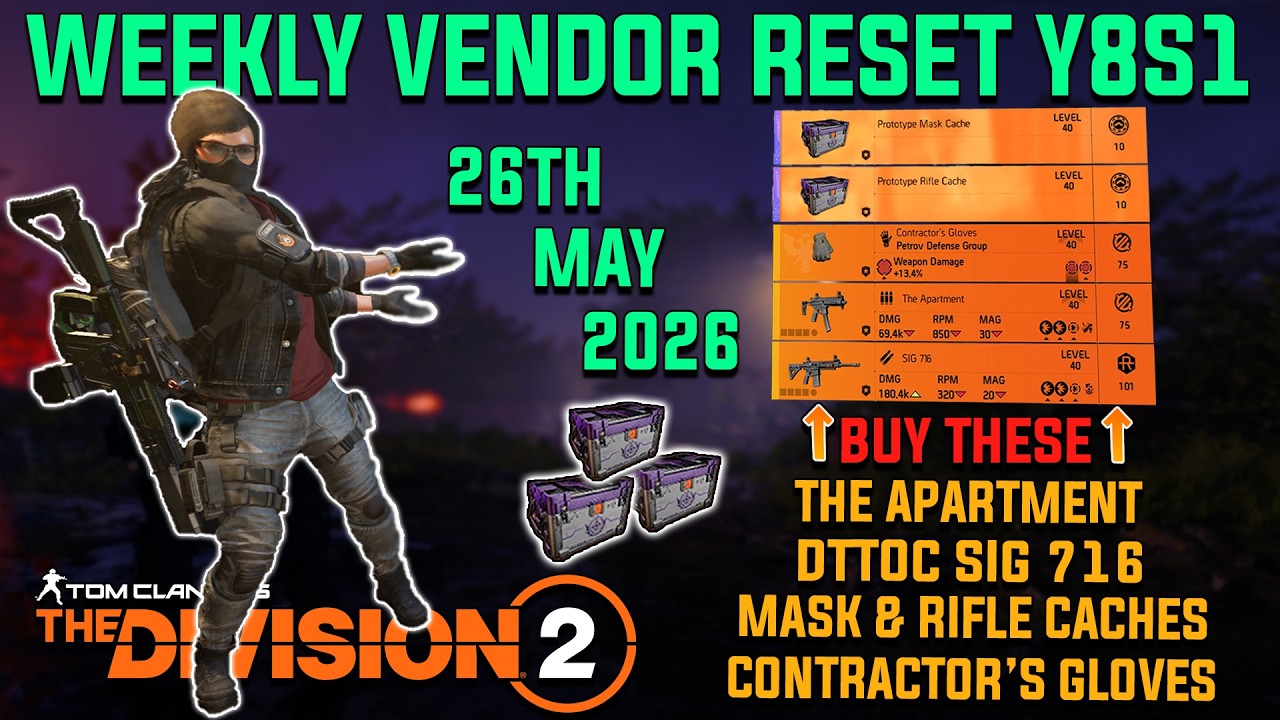 The Division 2 | NEW Global Event, Augment Buffs & Escalation Vendor! (May 26, 2026)