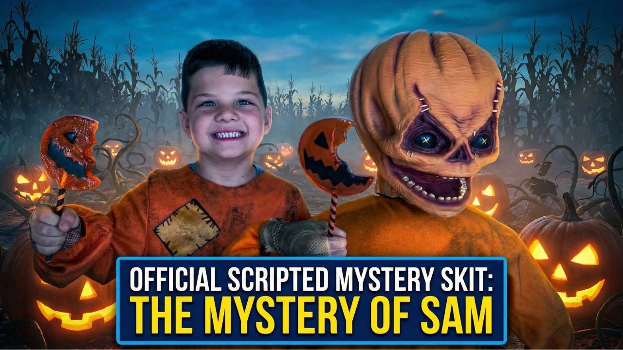 CALEB Looks Like TRICK or TREAT SAM! (Fictional Skit)