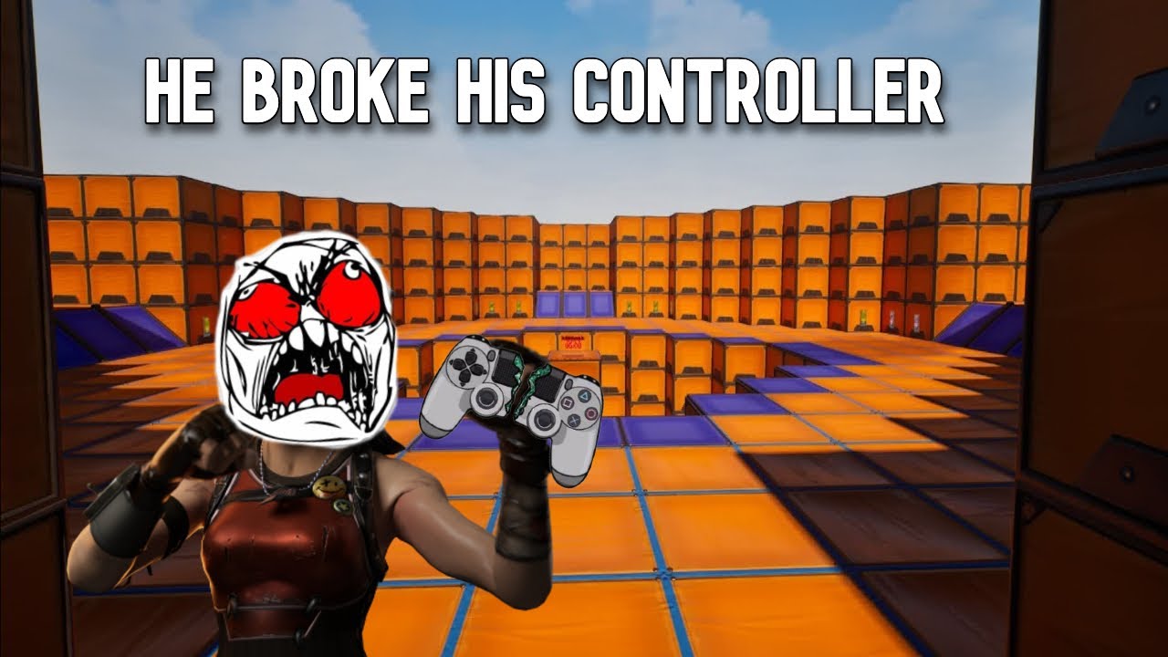 Я заставил его сломать контроллер… (Троллинг в Fortnite) Спам с миниганом